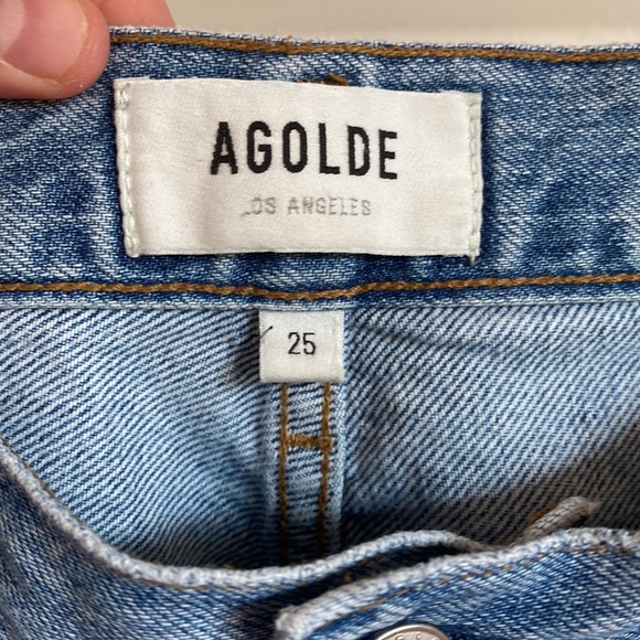 Agolde, riley, medium blue, size 25 - Picture 5 of 8
